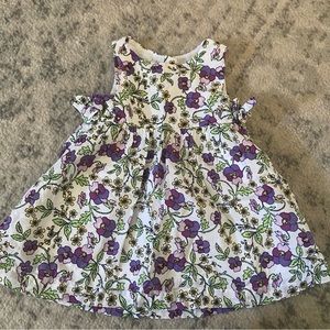 Violet floral dress size 6-12 month